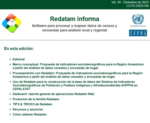 Redatam Informa 2024: potenciando los censos para los ODS con capacitación virtual para toda América Latina